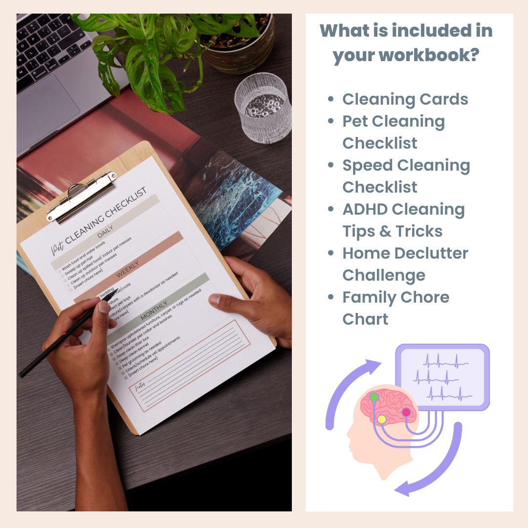 ADHD Cleaning Checklist Bundle